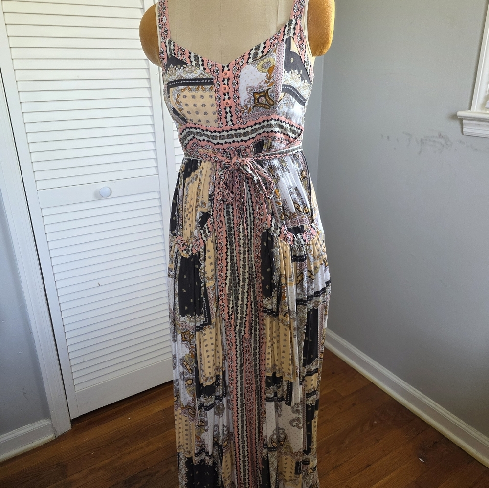 Matilda Jane Knockout Maxi Dress Boho Patchwork Sleeveless Festival Size M - Picture 14 of 14
